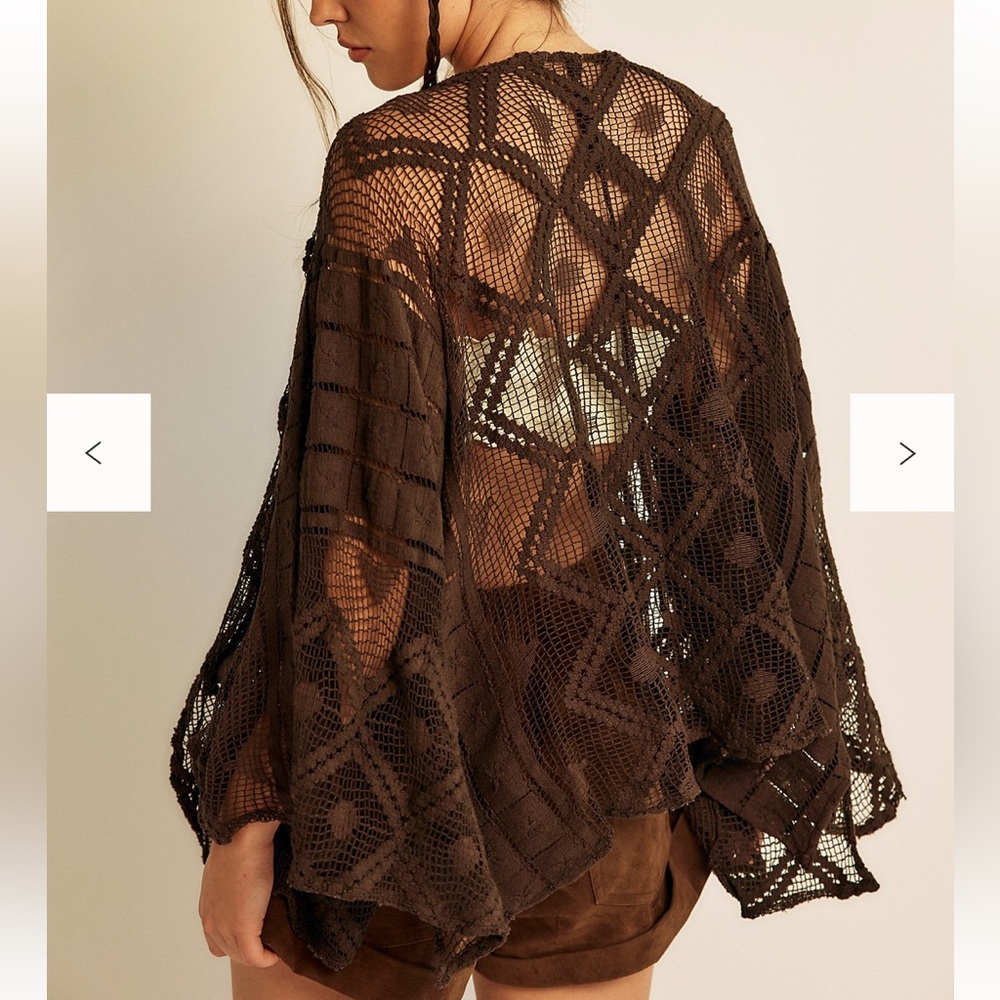 Free People “Off The Coast Crochet Layer”